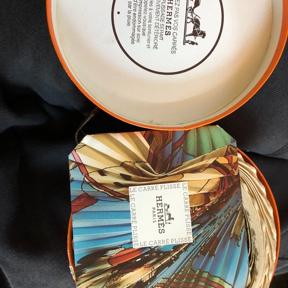 Hermes Accessories Herms Pleated Scarf Poshmark